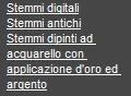 Stemmi digitali e Stemmi dipinti con oro ed argento